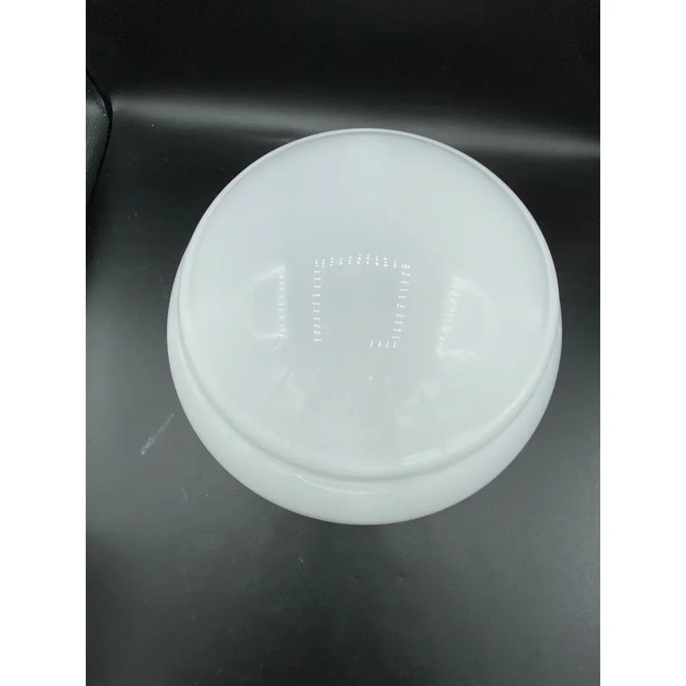 Vintage Art Deco White Glass Ceiling Globe, Light Shade Domed 11